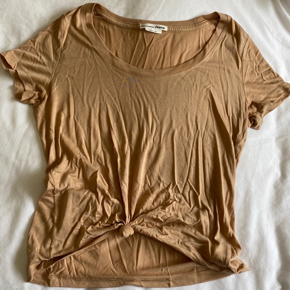 Tan t shirt
